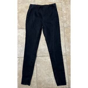 Free People Size W 28 Pull On Skinny‎ Jeans Black Stretch Y2K Punk 90’s